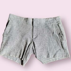 Banana Republic Women’s  White Black Square Print Stretch Comfort Shorts Size 6